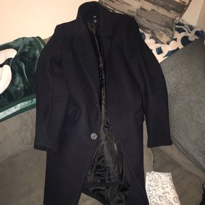 Navy blue pea coat